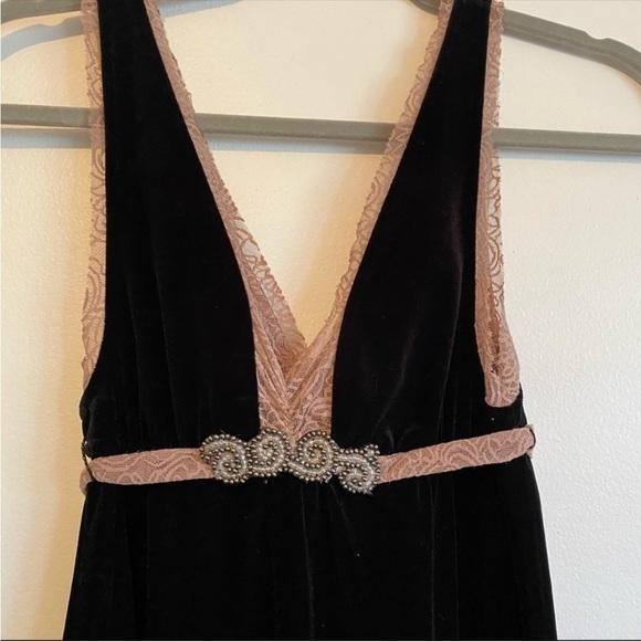 Free people boho black dress HOLIDAY DRESS - Picture 1 of 8